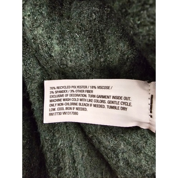 Ava & Viv Womens 3X Green La Holiday Graphic Knit Sweater Pullover 021 08 1470 - Picture 5 of 6